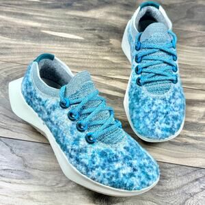 NIB Allbirds W8.5 Wool Dasher 2 Fluff Running Shoes Trainer Sneaker Teal/Emerald
